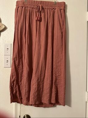 Women's Drawstring  pants in Dusty Rose